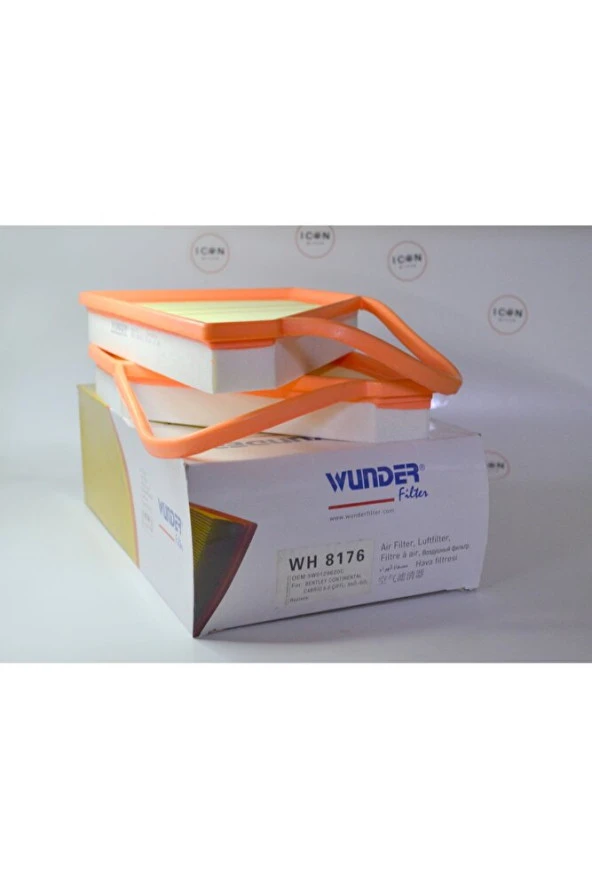 Icon Group - Bentley Continental Cabrio 6.0 Çift Sağ Sol Hava Filtresi - Wh 8176 ürün görseli 1