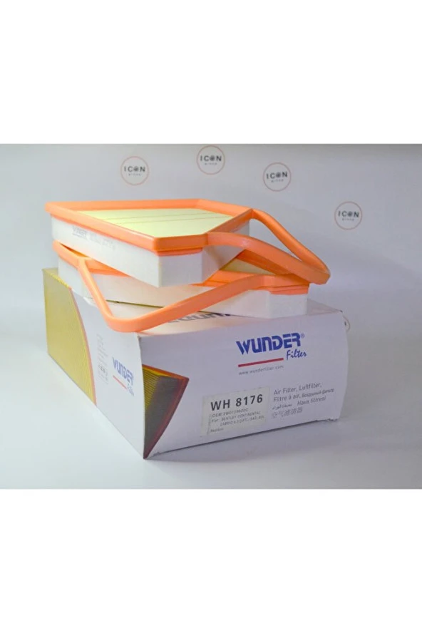 Icon Group - Bentley Continental Cabrio 6.0 Çift Sağ Sol Hava Filtresi - Wh 8176 - Resim 3