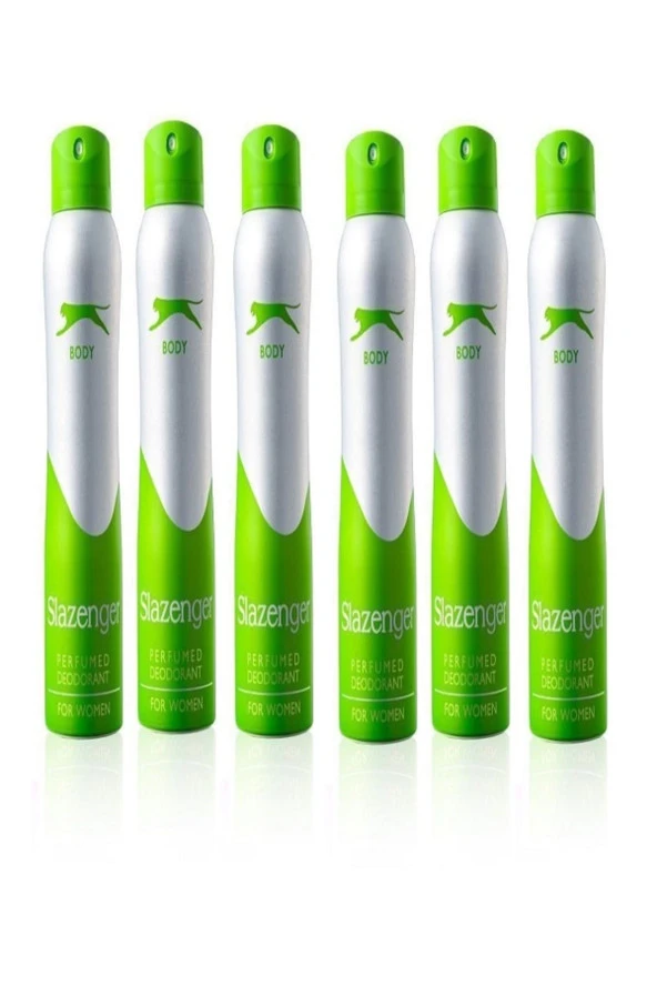 Slazenger Deodorant Yeşil Women 150 ML 6LI