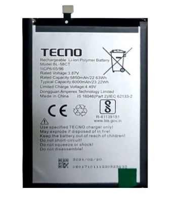 Tkgz Tecno Spark 7T Batarya Pil Sıfır Orijinal