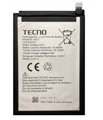 Tkgz Tecno Spark 9T Batarya Pil Sıfır Orijinal