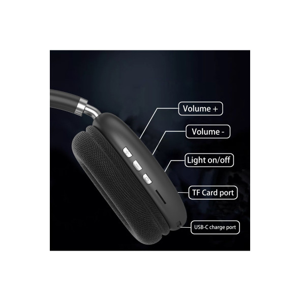 Earldom Bh102 Kafaüstü Bluetooth Kulaklık - Siyah - 4