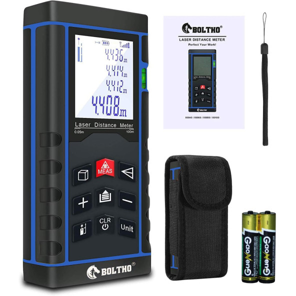 Laser Distance Meter, 0.05m to 60m