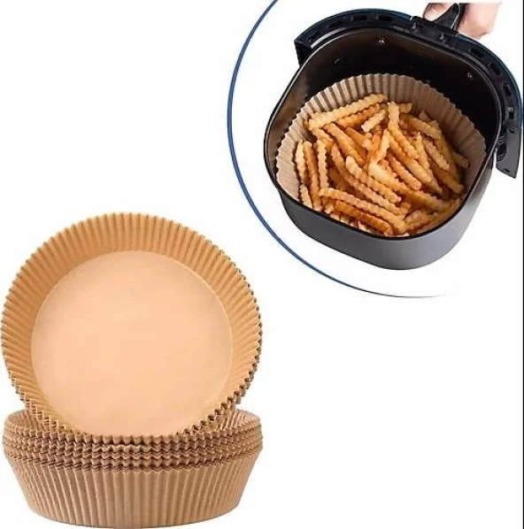 Filtermax Yağlı Airfryer Fırın Fritöz Tepsi Pişirme Kızartma Kağıdı - Yuvarlak - 20 Cm. - 50 Adet - Resim 3