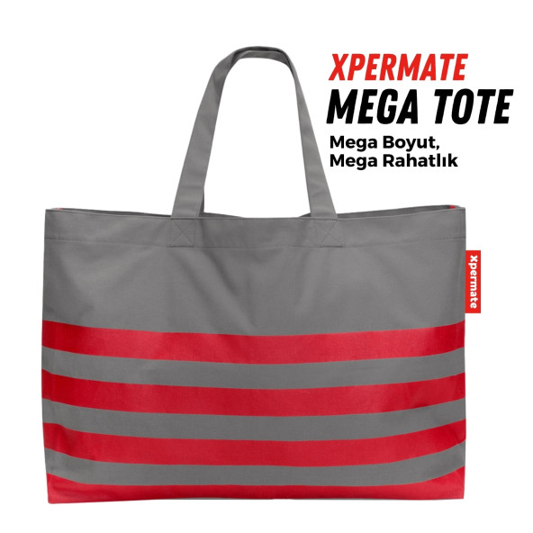 XPERMATE Mega Tote Çanta - Su İtici Plaj Çantası Günlük Omuz Çantası ve Kol Çantası The Tote Bag Ant