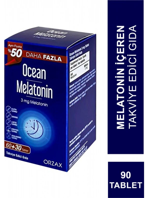 Orzax Ocean Melatonin 60+30 Tablet