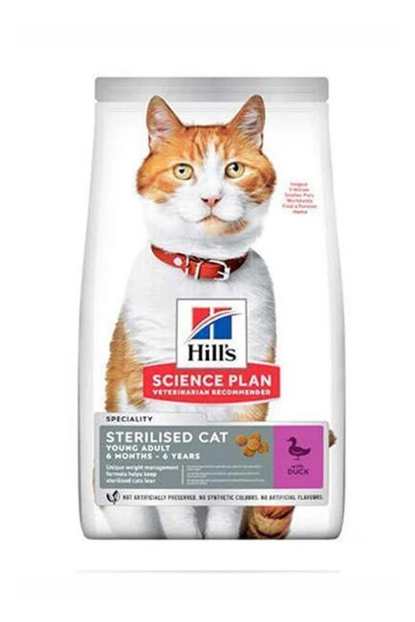 Hills Cat Sterilised Kısır Ördekli Kedi Maması 1,5 Kg