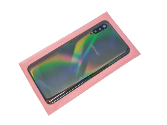 Samsung Galaxy  A50 A505 Arka Pil Batarya Kapağı (FULL LENSLİ) SİYAH