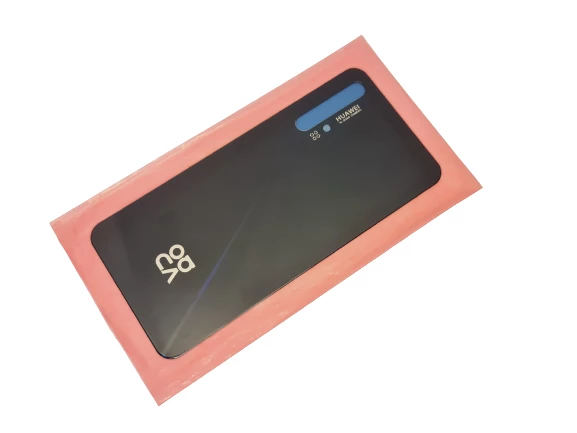 Tkgz Huawei Uyumlu Nova 5T Arka Pil Batarya Kapağı (CAM) SİYAH ürün görseli 1