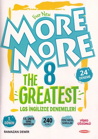 MORE MORE 8.SINIF THE GREATEST İNGİLİZCE  DENEMELERİ