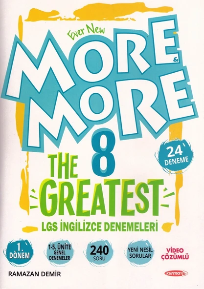 MORE MORE 8.SINIF THE GREATEST İNGİLİZCE  DENEMELERİ