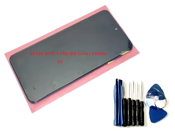 Xiaomi Redmi NOTE 9 PRO Lcd Ekran Dokunmatik Orijinal (Full ÇITALI GRİ) Tamir Seti