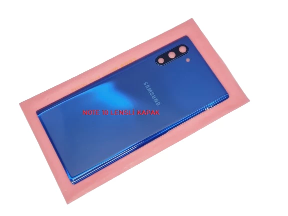 Samsung Galaxy NOTE 10 Arka Kapak (CAM+KAMERA LENSLİ) MAVİ - 2
