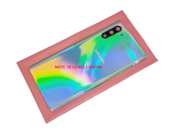 Samsung Galaxy NOTE 10 Arka Pil Batarya Kapağı (CAM+KAMERA LENSLİ) GRİ ürün görseli 1