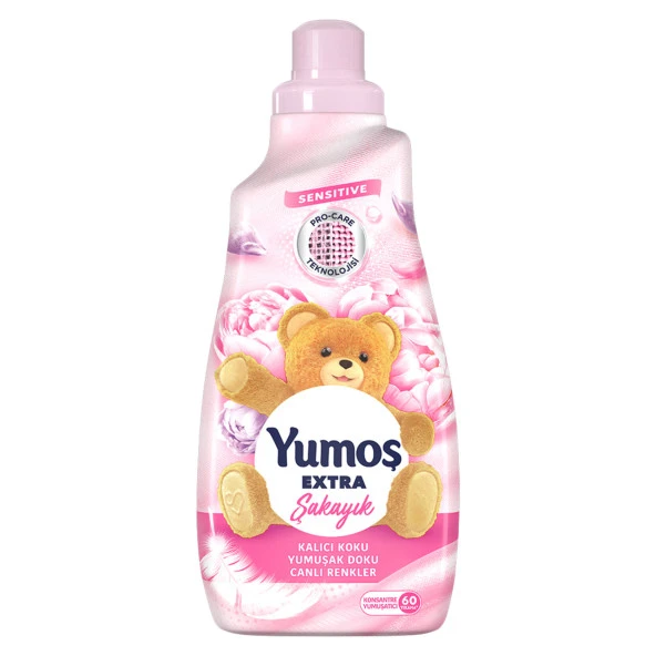 Yumoş Extra Konsantre Şakayık 1440 ml 60 Yıkama Çamaşır Yumuşatıcısı