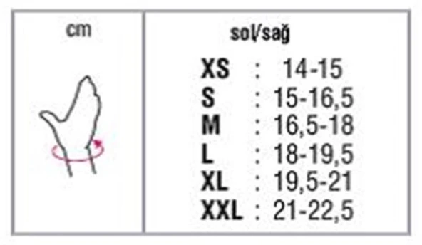 Orthocare Baş Parmak Destekli El Bilek Ateli 4525 XL Sol - Resim 2