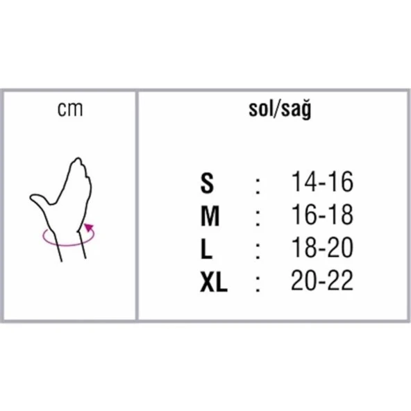 Orthocare Başparmak Destekli El Bilek Ateli 4521 XL Sol - Resim 2