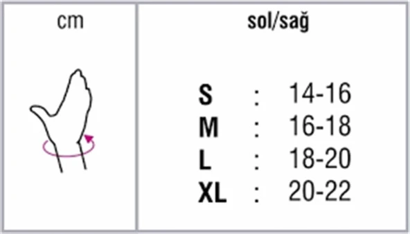 Orthocare 4511 El Bilek Ateli XXL (Sağ/Right)