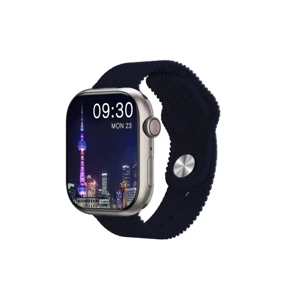 Global Watch HK9 Pro Plus Amoled Ekran Android İos HarmonyOs Uyumlu Akıllı Saat Lacivert WNE0964