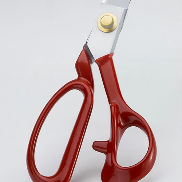 FDMSTAR Fs-1084 Kırmızı Saplı Paslanmaz Çelik Somunlu Makas 8 İnç (20cm) - Resim 6