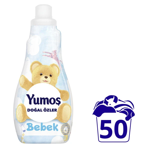 Yumoş Doğal Özler Konsantre Çamaşır Yumuşatıcısı Bebek 1200 ML 50 Yıkama 1 Adet