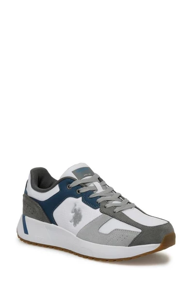 U.S. Polo Assn. PETER SU 4FX 101502094 Erkek Sneaker Aykkabı Beyaz Gri Mavi 40-45 - 2