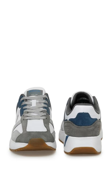 U.S. Polo Assn. PETER SU 4FX 101502094 Erkek Sneaker Aykkabı Beyaz Gri Mavi 40-45 - 5