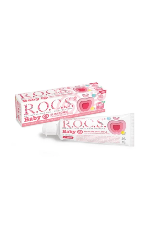 Rocs Baby Elma Püresi Tadında 0-3 Yaş Diş Macunu 45 gr