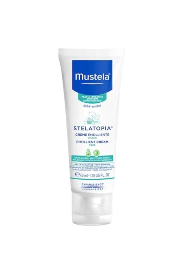 Mustela Stelatopia Emollient Çok Kuru Cilt İçin Yumuşatıcı Yüz Kremi 40 ml ürün görseli 1