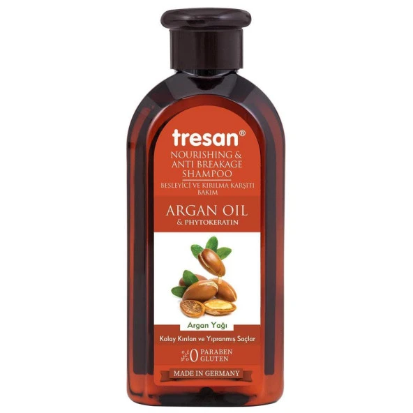 Tresan Besleyici ve Kırılma Karşıtı Bakım Şampuanı Argan Yağlı 300ml