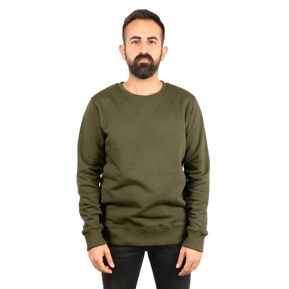 Superfly Bisiklet Yaka Erkek Basic Sweatshirt SPF101222216032