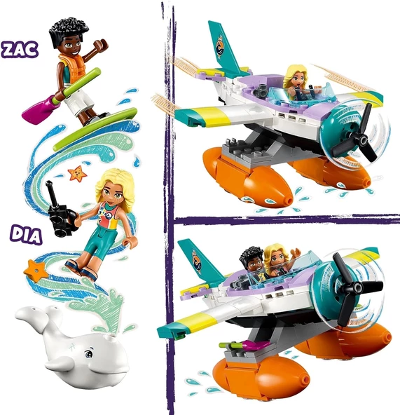 LEGO Friends Deniz Kurtarma Uçağı 41752 (203 Parça) - 3