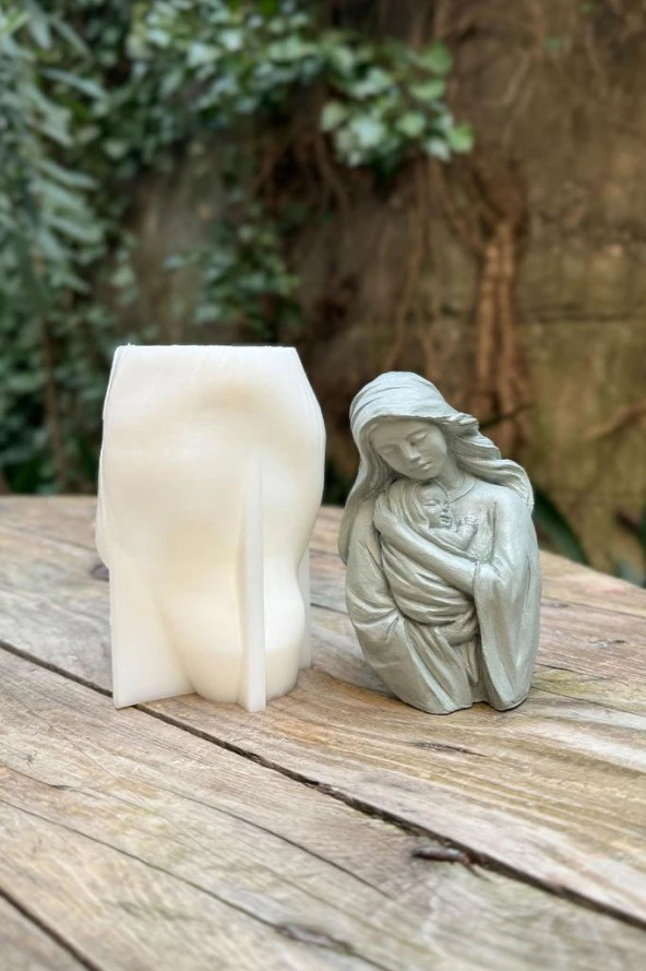 Anne Bebek Model-2 Tekli Mum Kalıbı - Resim 2