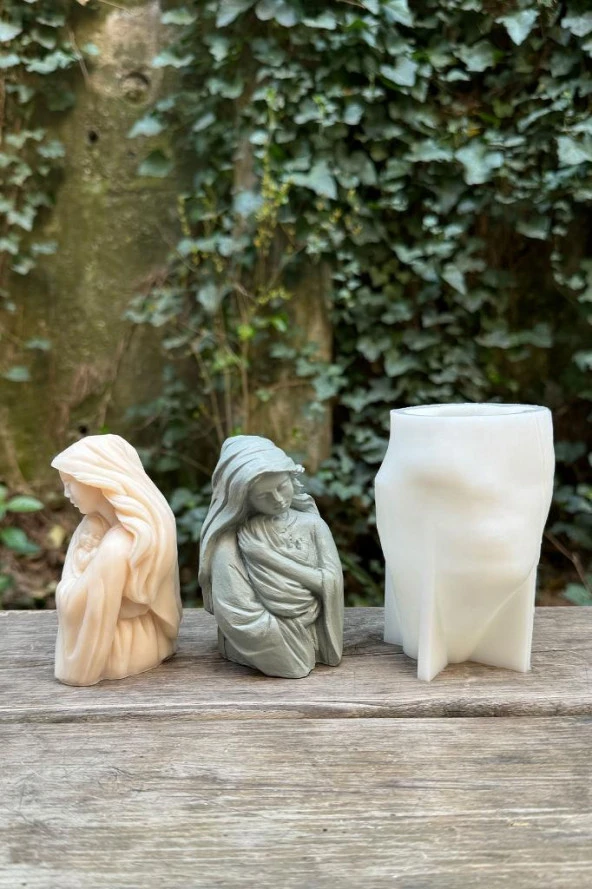 Anne Bebek Model-2 Tekli Mum Kalıbı - Resim 3