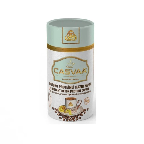 Casvaa Coffee Detoks Proteinli Hazır Türk Kahvesi 250 Gr Silindir Kutu