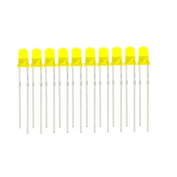 5mm Sarı Led Paketi - 100 Adet