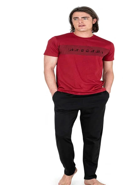 Pierre Cardin  Erkek Kısa Kollu Penye Pijama Takımı - 2