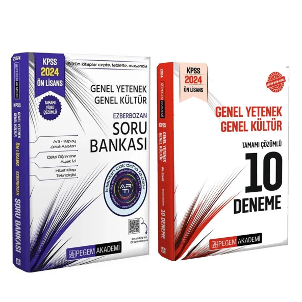 Pegem KPSS Ön Lisans Soru Bankası ve Deneme Seti 2 Kitap