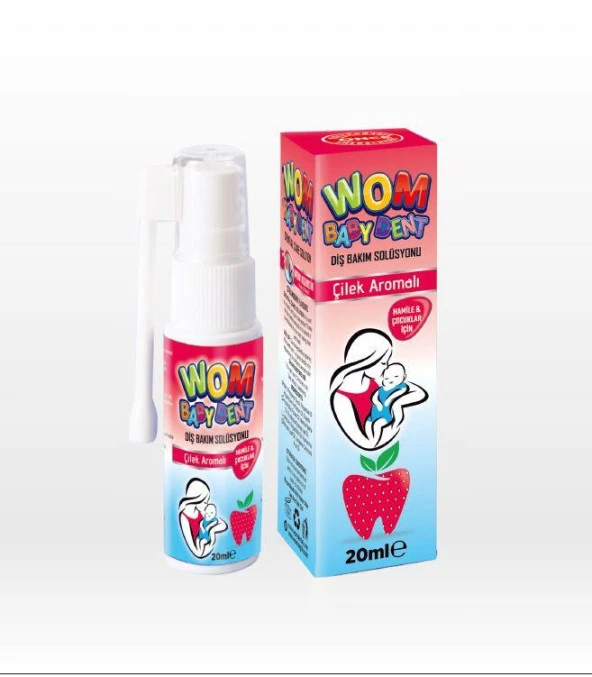 Wom Baby Dent Diş Bakım Solüsyonu Çilek Aromalı 20 ml ürün görseli 1