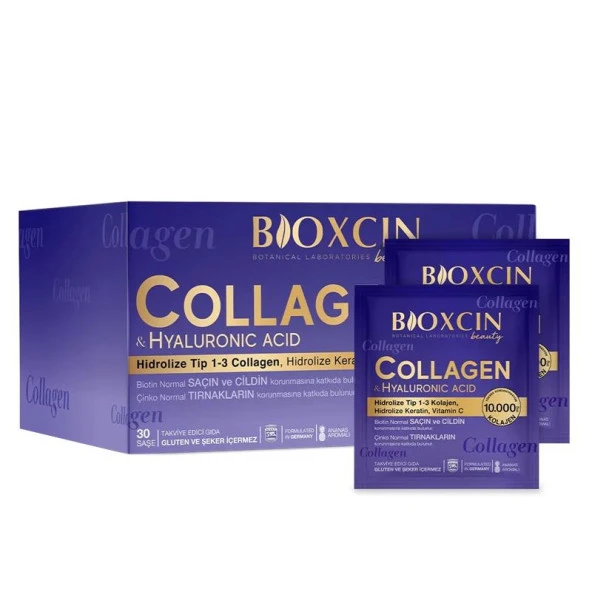 Bioxcin Beauty Collagen & Hyaluronic Acid 10.000 mg  11g x 30 Saşe ürün görseli 1