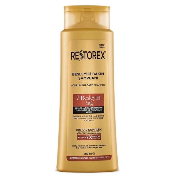 Restorex 7 Besleyici Yağ İçerikli Bakım Şampuanı 500 ml