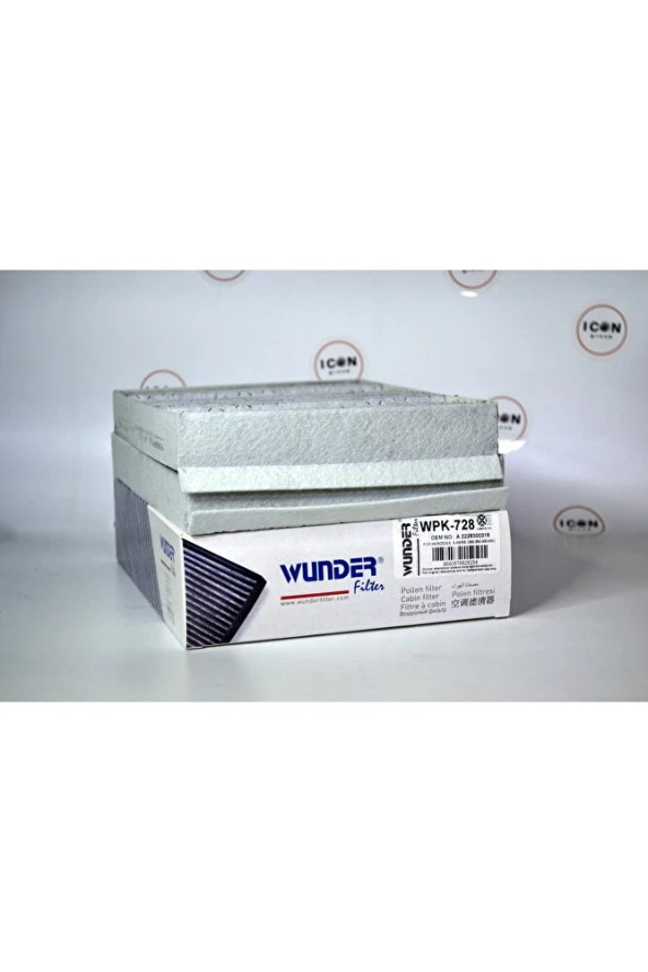 Icon Group - Mercedes S-serie (S300-S350-S400-S500) Karbonlu Polen Filtresi - Wpk 728