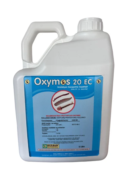 Oxymos 20 EC Larvasit Haşere | Karasinek | Sivrisinek |5 Litre