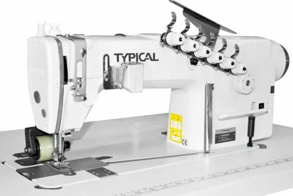 Typical GK-0056D-/P-4 3 İğne Zincir Dikiş D.Drive İğne Poz.Servo Motor Merdane Çekerli ürün görseli 1