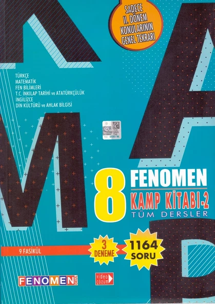 FENOMEN 8.SINIF TÜM DERSLER KAMP 2.DÖNEM