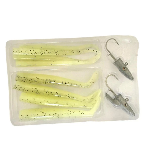 Savage gear Mini Sandeel Kit 10 Adet 10cm (2+4+4) Suni Silikon Yem Glow