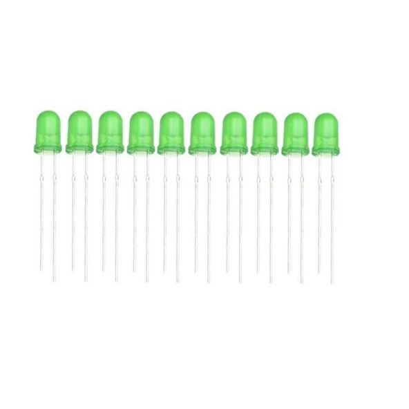 3mm Yeşil Led Paketi - 10 Adet