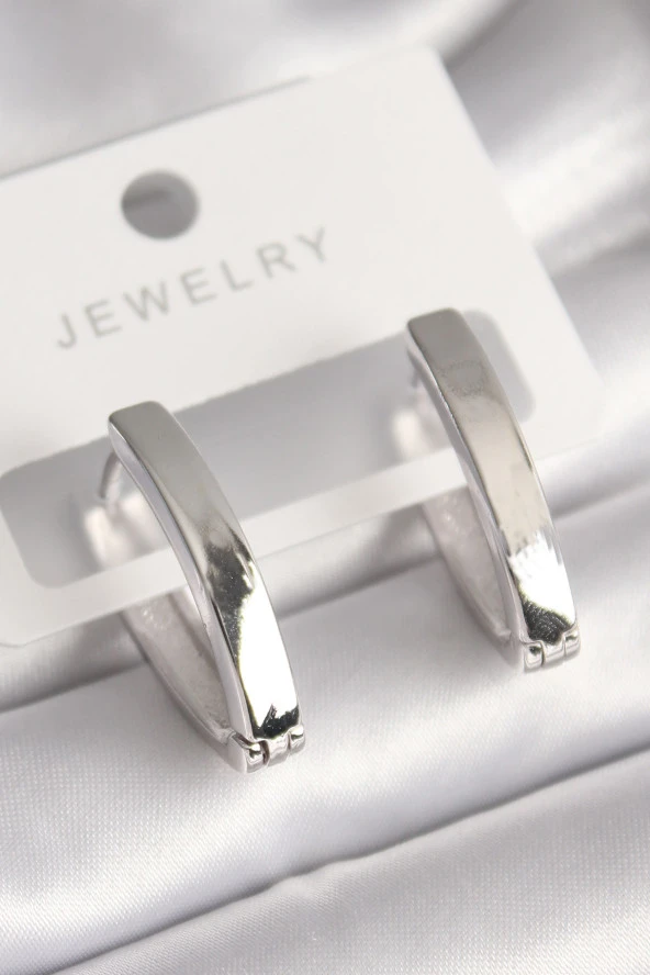 Pirinç Gümüş Renk Kadın Küpe - EBJ240419W23616 ürün görseli