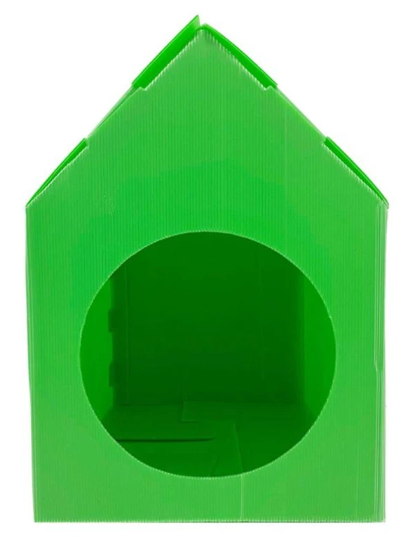 3K Plastik Kedi Evi Yeşil