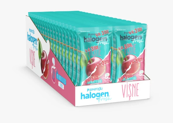 Halogen Vişne Içecek Tozu 9 Gr *4 ( 36 Paket ) 144 Adet